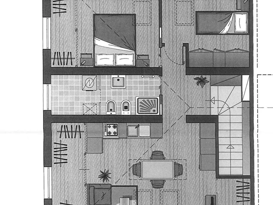 Immagine 2 di Camera in vendita  a Pesaro