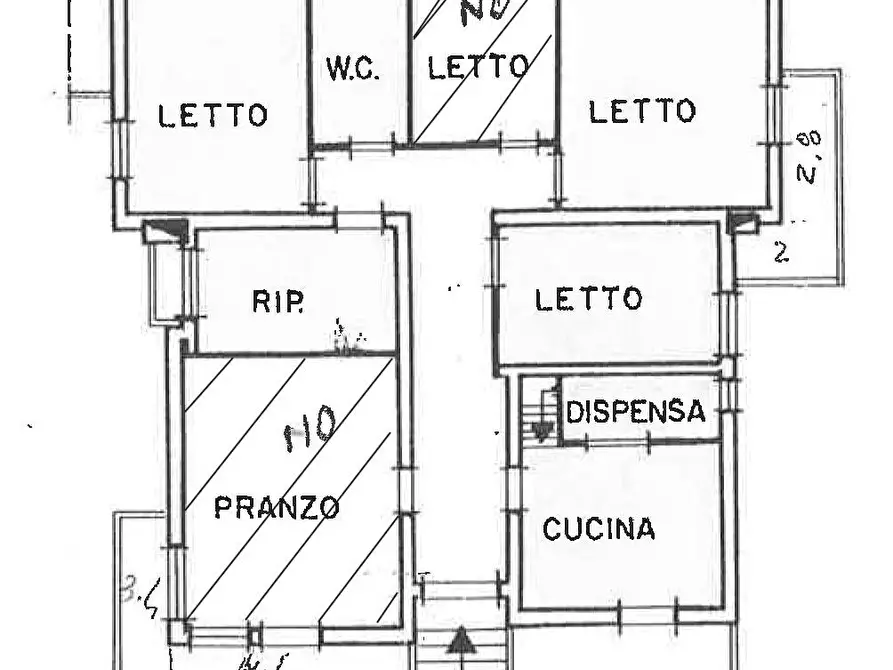 appartamento in affitto a Pesaro in zona Candelara