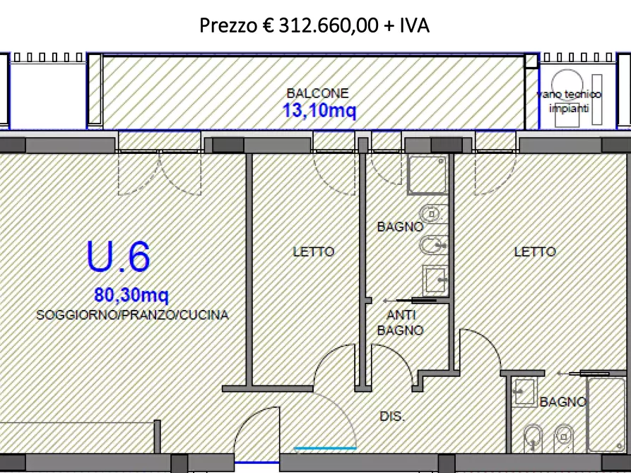 Immagine 2 di Appartamento in vendita  in Via Flaminia a Pesaro
