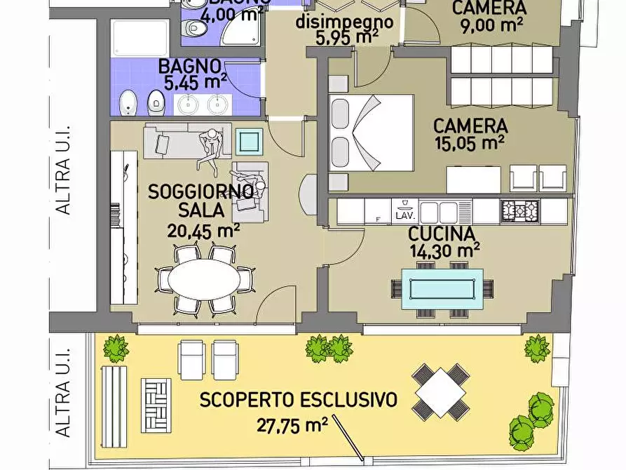 Immagine 1 di Appartamento in vendita  in Via Flaminia a Pesaro