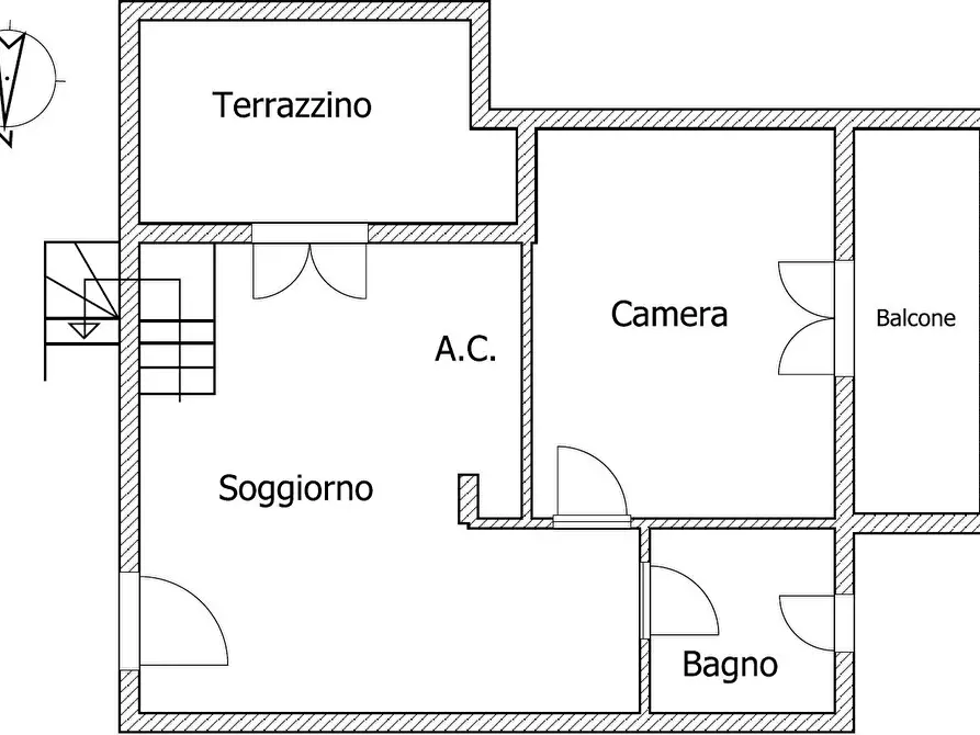 Immagine 28 di Appartamento in vendita  in Via Signiola a Roma
