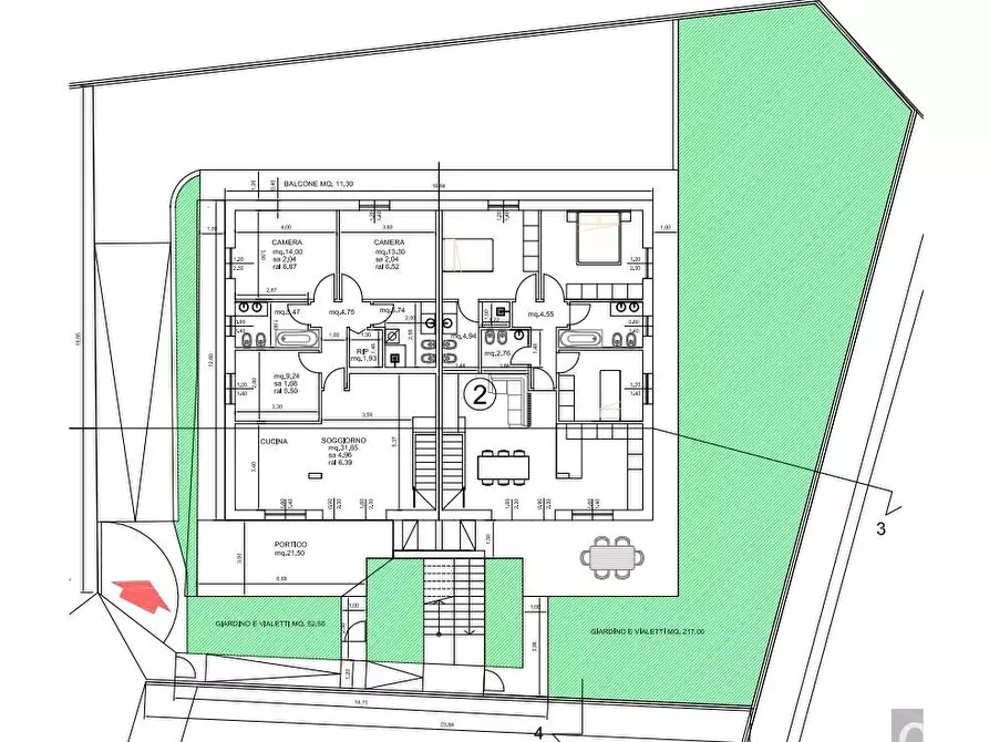 Immagine 12 di Appartamento in vendita  in via Fornasotto a Pontirolo Nuovo