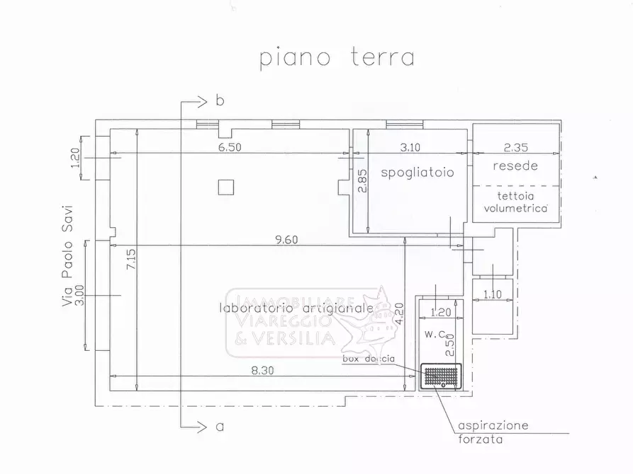 Immagine 1 di Magazzino in vendita  in via Coppino a Viareggio