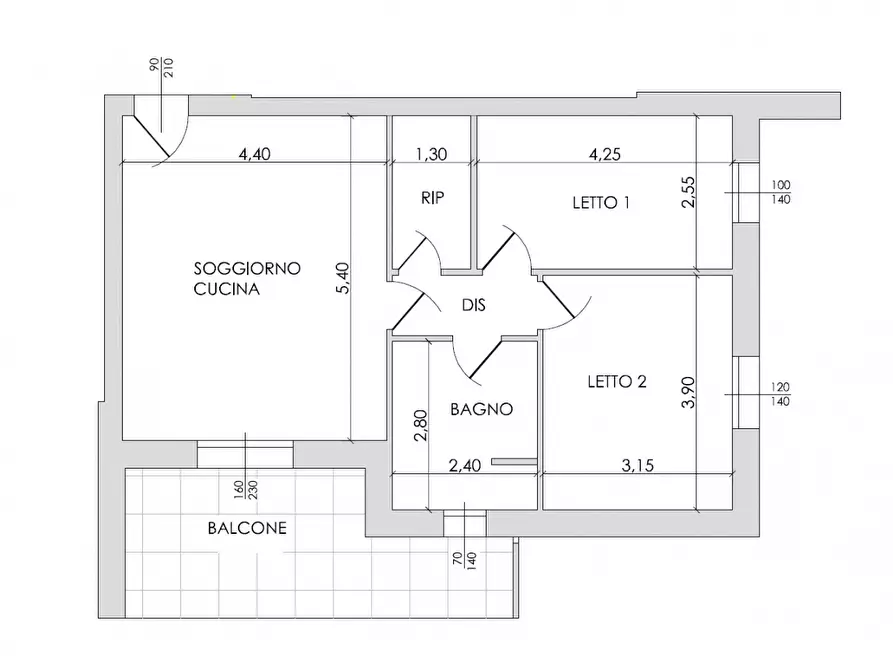 Immagine 11 di Appartamento in vendita  in Via Nure a Piacenza