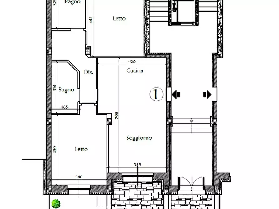 Immagine 3 di Appartamento in vendita  in Via Cavour a San Giorgio Piacentino