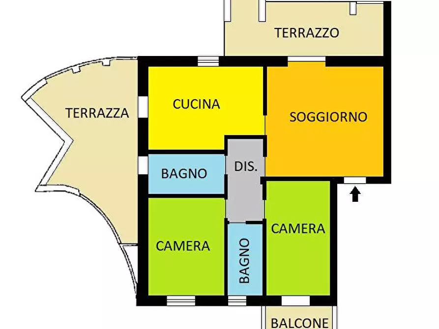 Immagine 19 di Appartamento in vendita  in Vicolo Del Guazzo a Piacenza