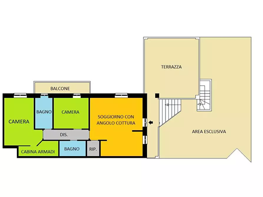 Immagine 19 di Appartamento in vendita  in Viale Europa a Pontenure