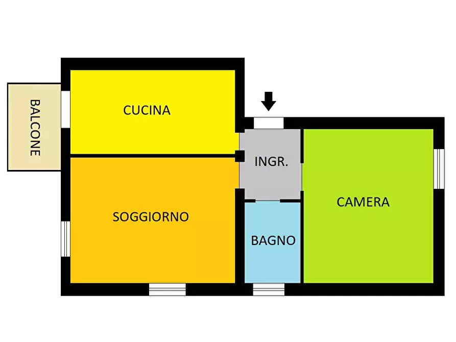 Immagine 14 di Appartamento in vendita  in Via Caneva a Piacenza