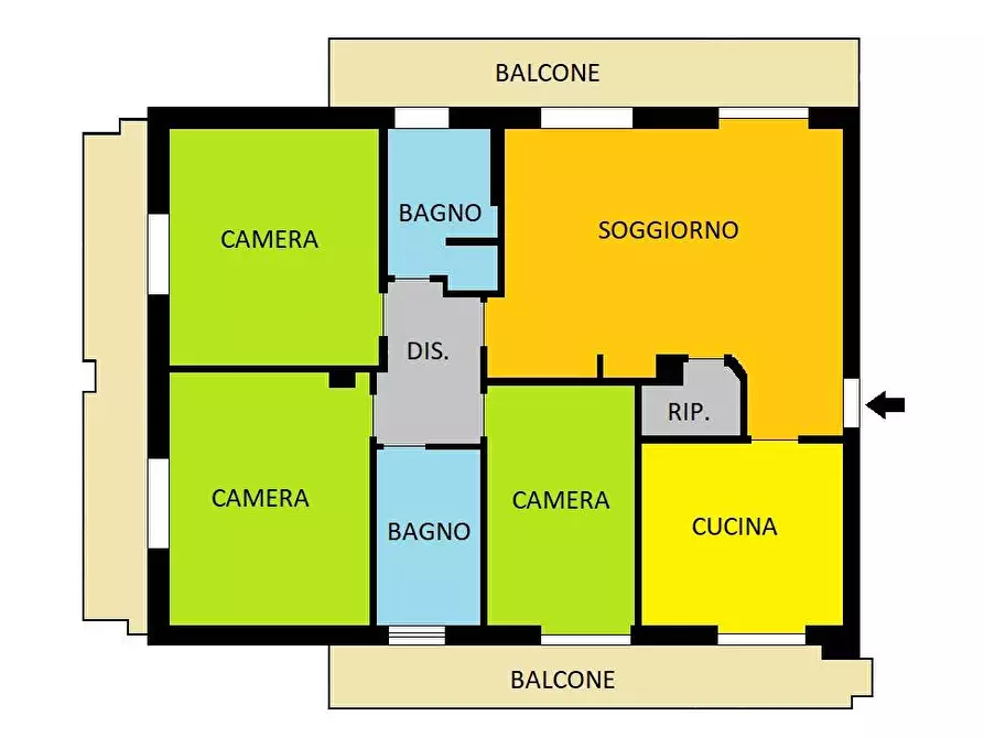 Immagine 23 di Appartamento in vendita  in Via Paolo Bozzini a Piacenza