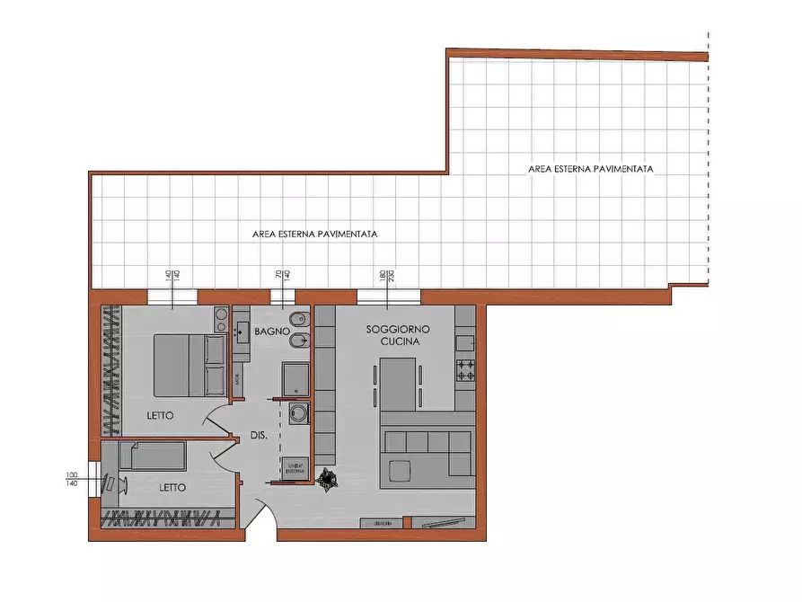 Immagine 4 di Appartamento in vendita  in Via IV Novembre a Piacenza