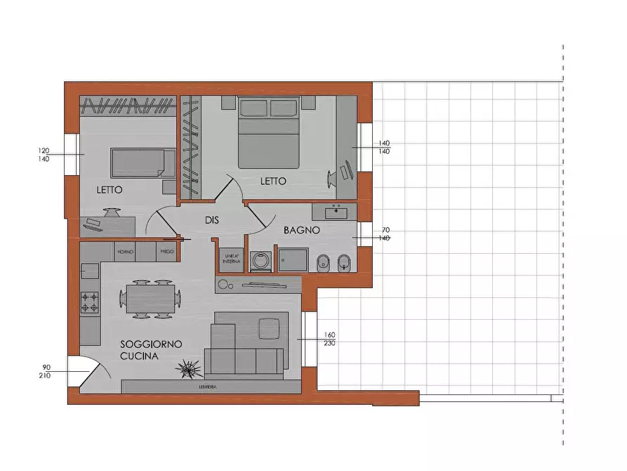 Immagine 13 di Appartamento in vendita  in Via Nure a Piacenza