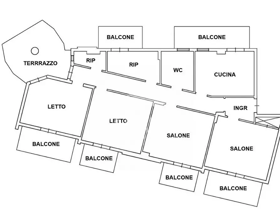 Immagine 2 di Appartamento in vendita  in Via Brancaccio a Palermo