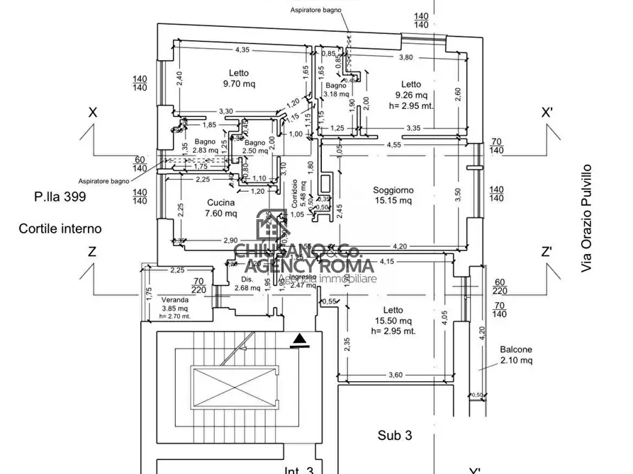 Immagine 24 di Appartamento in vendita  in Via Caio Sulpicio a Roma