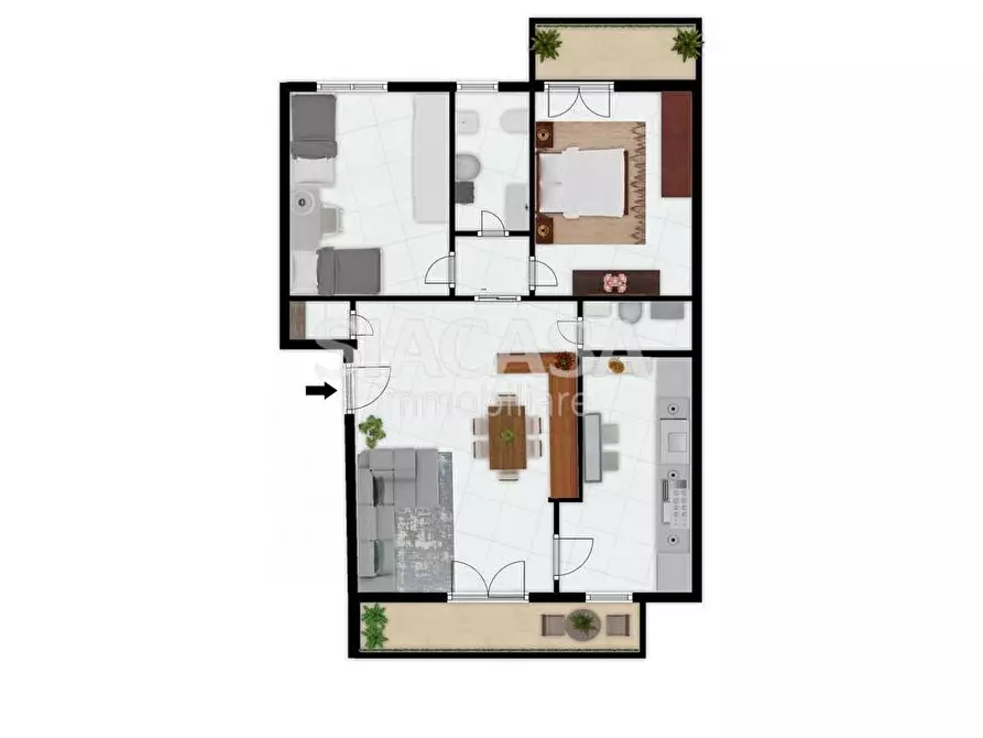 Immagine 30 di Appartamento in vendita  in via Indipendenza a Mezzago