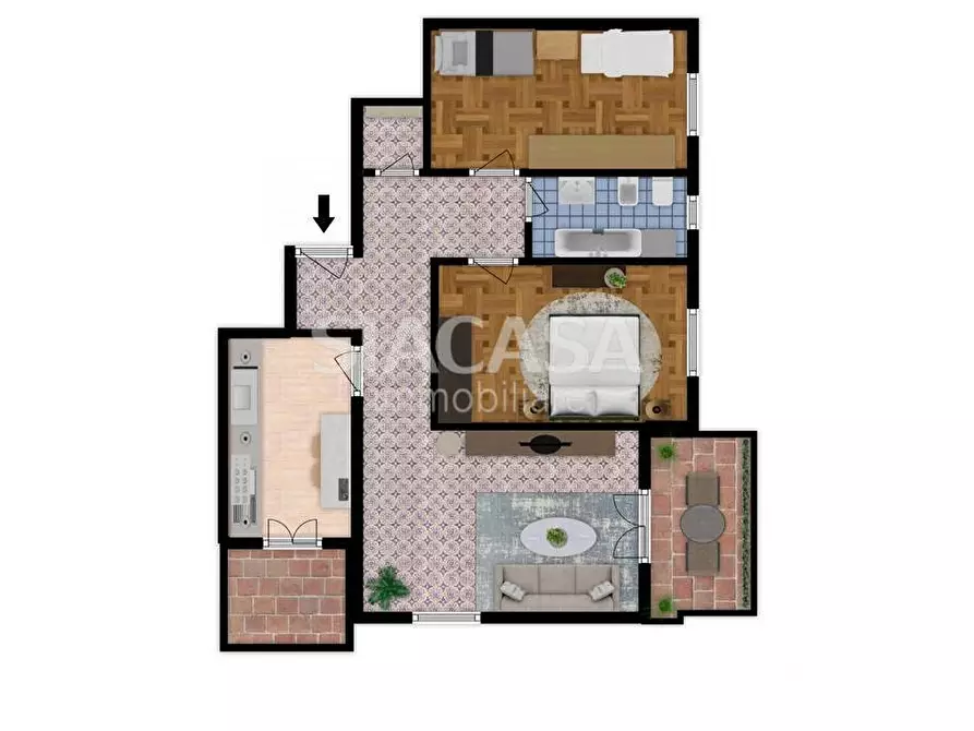 Immagine 22 di Appartamento in vendita  in Corso Alpi a Bellusco