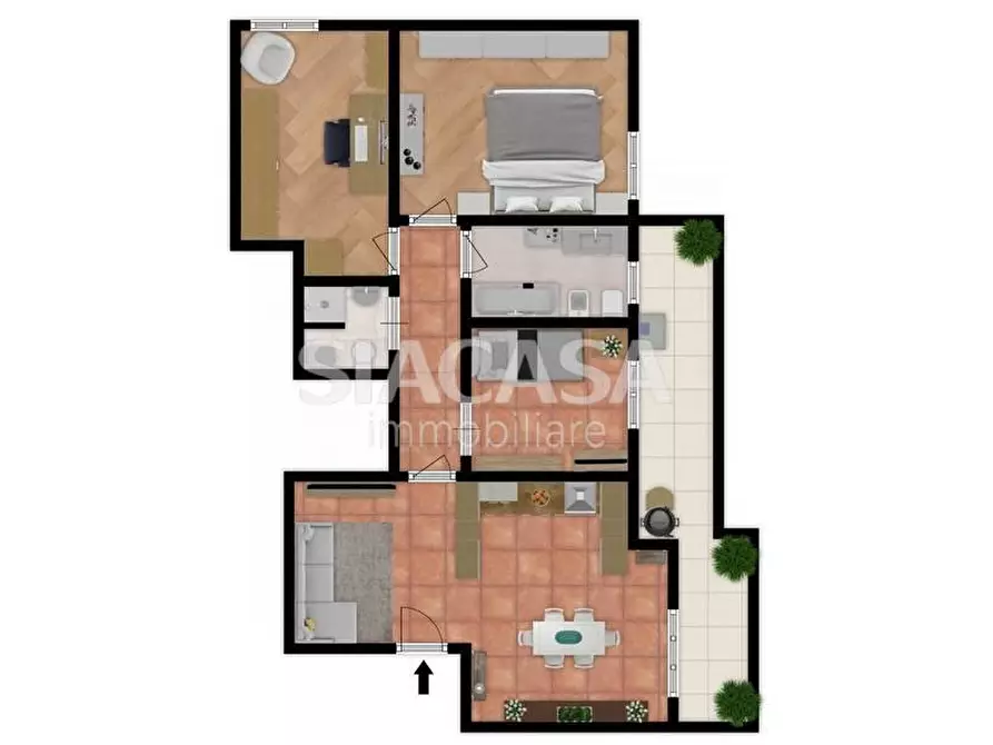 Immagine 23 di Appartamento in vendita  in via Amendola a Pioltello