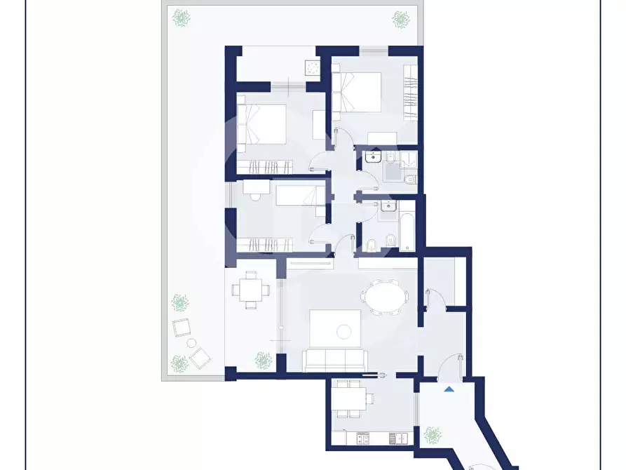 Immagine 22 di Appartamento in vendita  in Piazza Generale Carlo Alberto dalla Chiesa a Viterbo