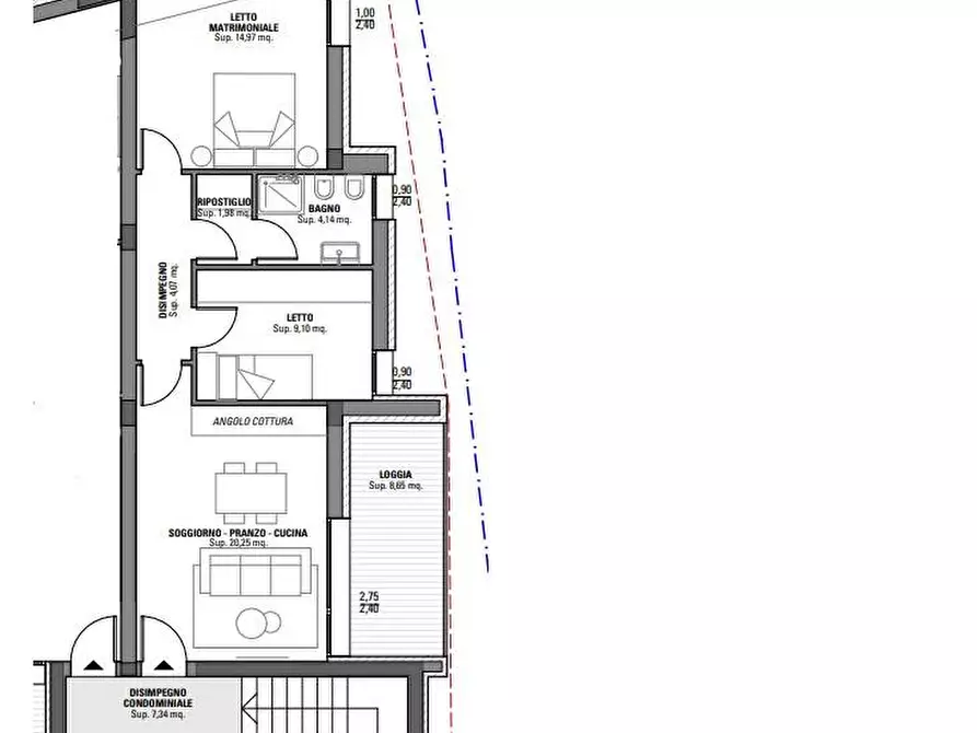 Immagine 4 di Appartamento in vendita  in Via Risorgimento a Cattolica