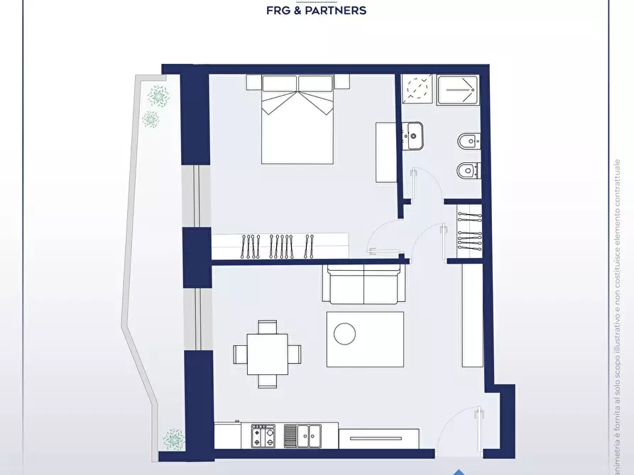 Immagine 16 di Appartamento in vendita  in Via Marini a Viterbo