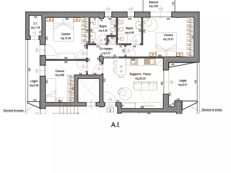 Immagine 30 di Appartamento in vendita  in Via Bassini a Riccione