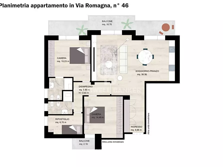 Immagine 4 di Attico in vendita  in Viale Romagna a Riccione