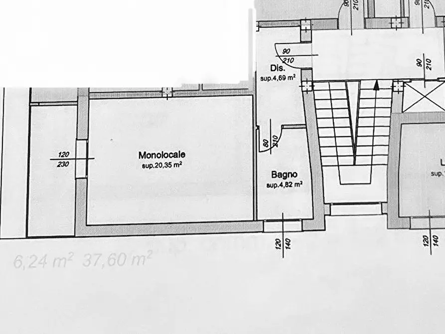 Immagine 2 di Attico in vendita  a Mantova