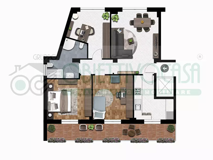 Immagine 1 di Appartamento in vendita  a Trezzano Sul Naviglio