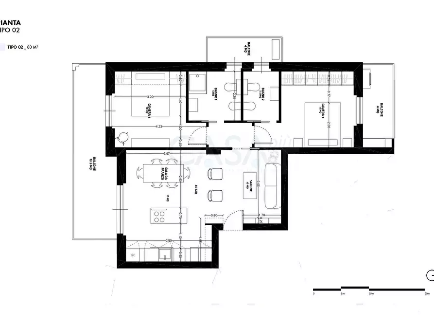 Immagine 3 di Attico in vendita  in Viale Rinascimento a San Benedetto Del Tronto