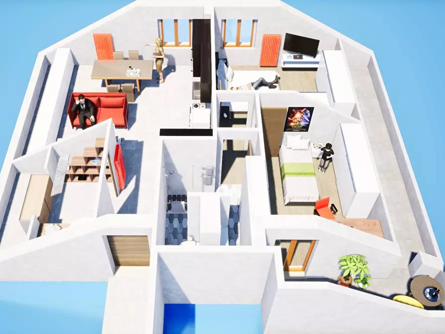 Immagine 2 di Appartamento in vendita  a Monsampolo Del Tronto