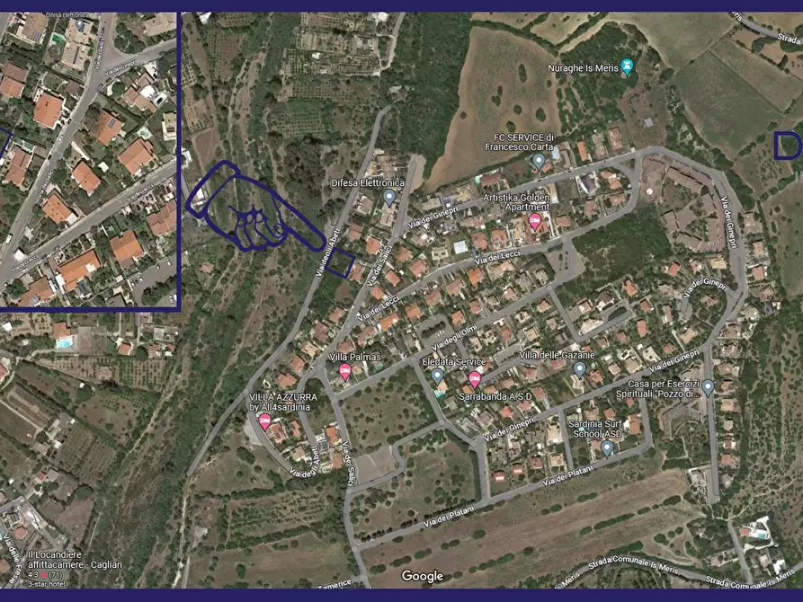 Immagine 11 di Terreno residenziale in vendita  in via degli Abeti a Quartu Sant'elena