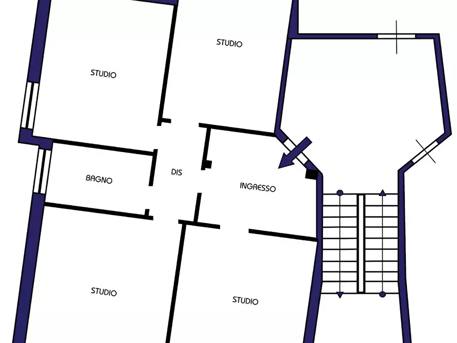 Immagine 26 di Ufficio in affitto  in via Milano a Cagliari