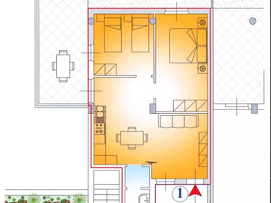 Immagine 5 di Appartamento in vendita  in Via Ugo La Malfa a Martinsicuro