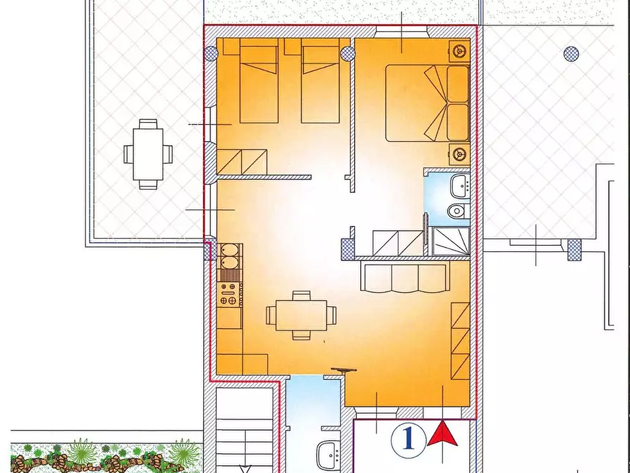 Immagine 6 di Appartamento in vendita  in Via Ugo La Malfa a Martinsicuro