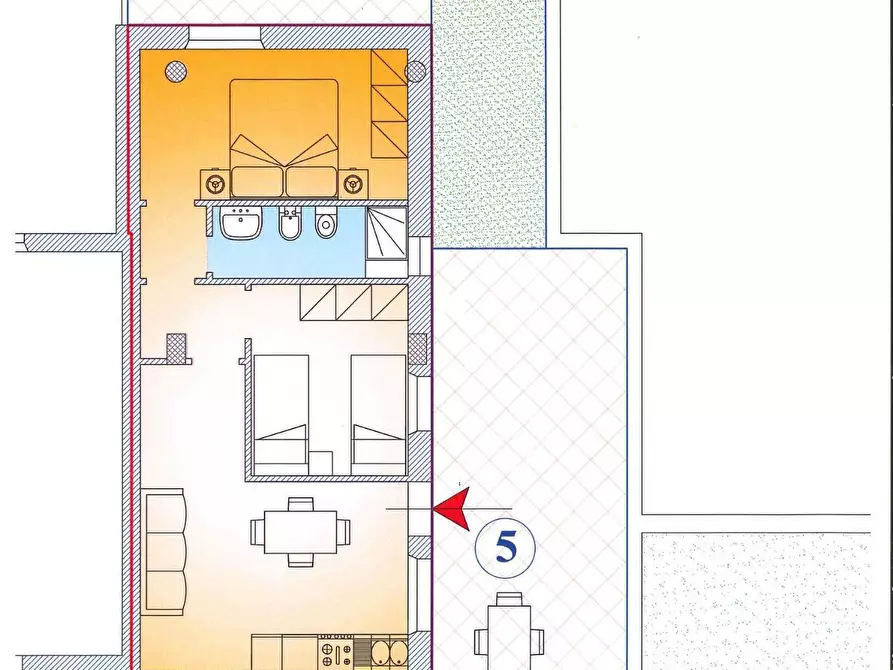 Immagine 5 di Appartamento in vendita  in Via Ugo La Malfa a Martinsicuro