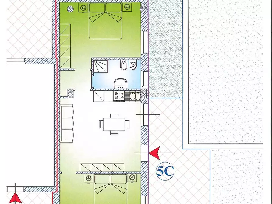 Immagine 11 di Appartamento in vendita  in Via Ugo La Malfa a Martinsicuro