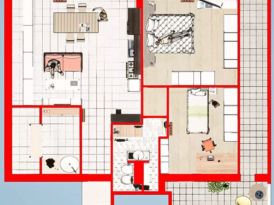 Immagine 2 di Appartamento in vendita  in Via Luigi Mercantini a Monsampolo Del Tronto