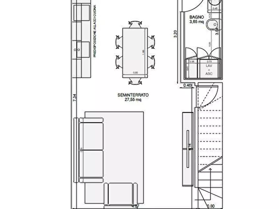 Immagine 8 di Villetta a schiera in vendita  in Contrada canale a Bucchianico