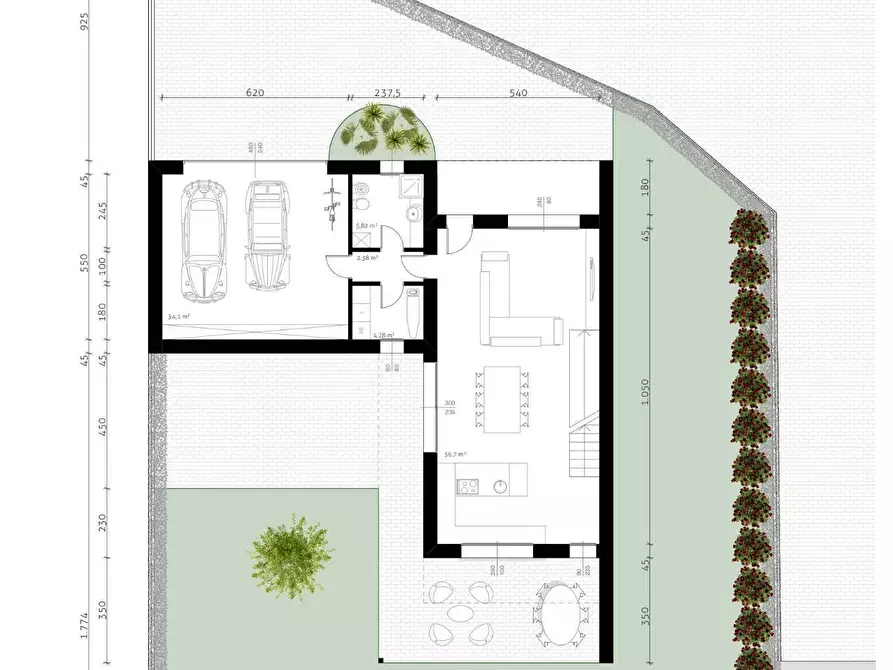 Immagine 3 di Villa in vendita  a Treviso