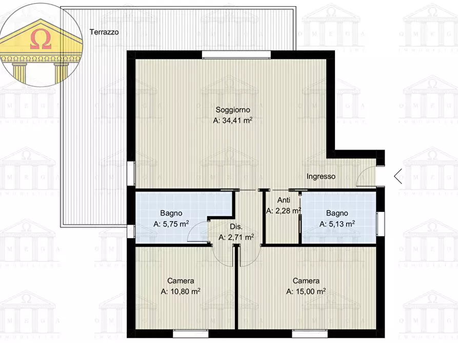 Immagine 6 di Appartamento in vendita  a Treviso