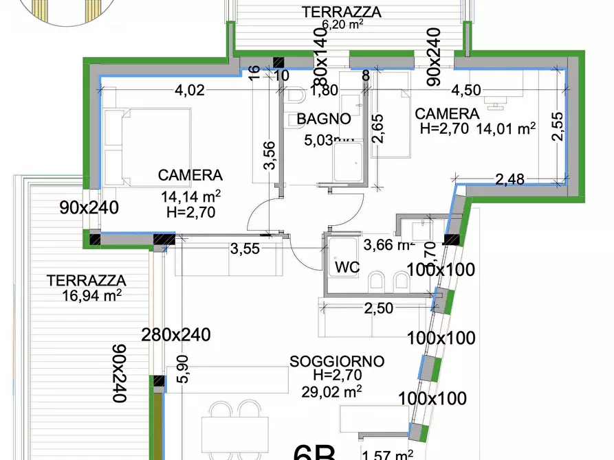 Immagine 1 di Appartamento in vendita  a Treviso