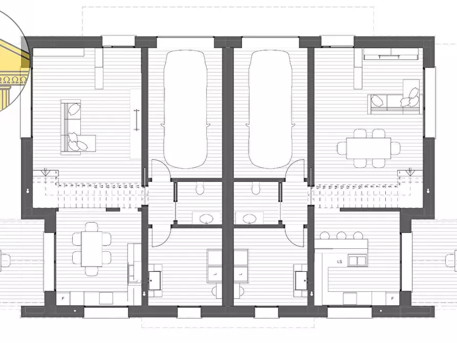 Immagine 12 di Casa bifamiliare in vendita  a Treviso
