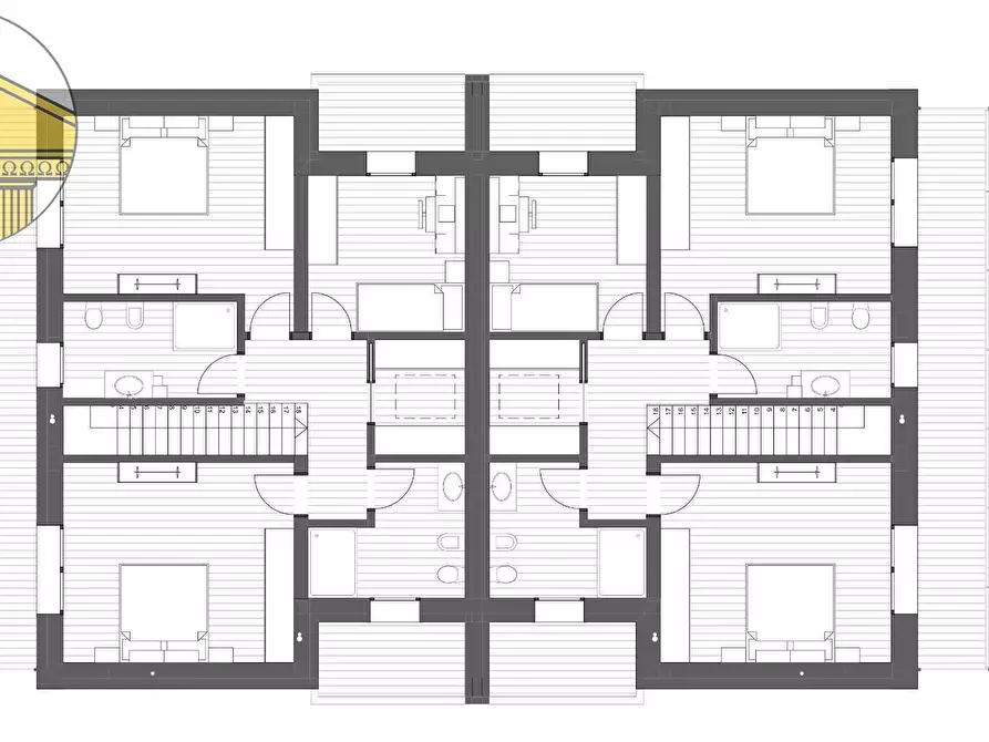 Immagine 13 di Casa bifamiliare in vendita  a Treviso