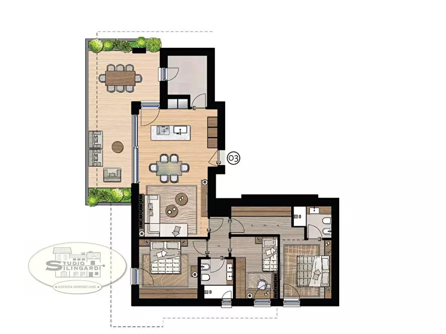 Immagine 4 di Appartamento in vendita  in VIA SAN FRANCESCO a Formigine