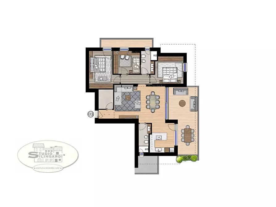 Immagine 13 di Appartamento in vendita  in VIA SAN FRANCESCO a Formigine