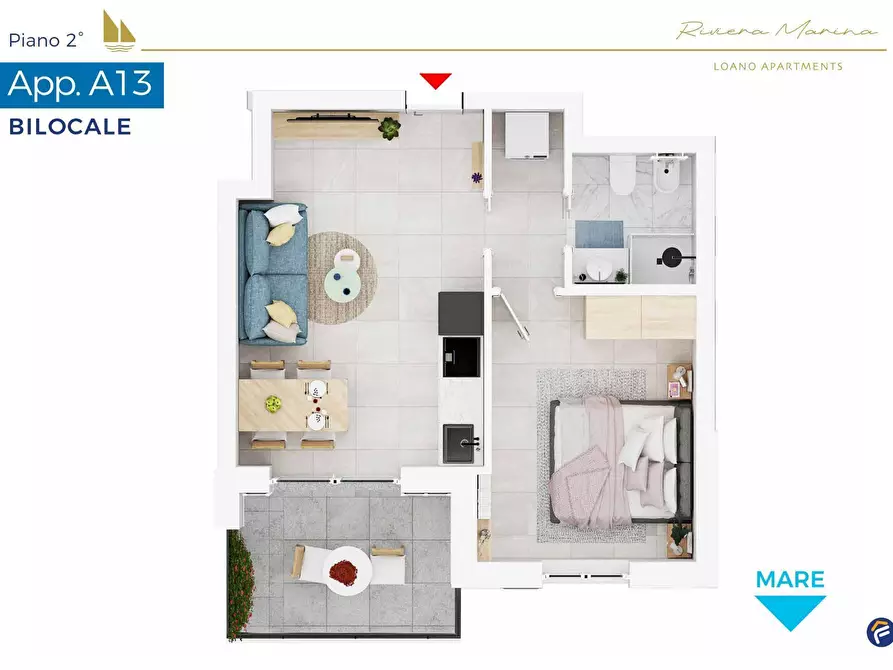 Immagine 19 di Appartamento in vendita  in VIA AURELIA a Loano