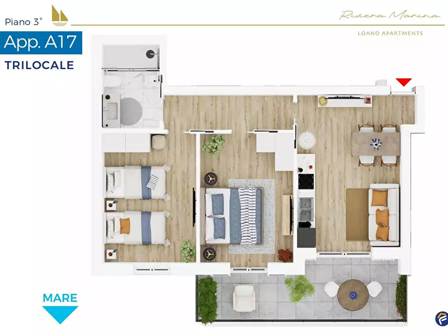 Immagine 20 di Appartamento in vendita  in VIA AURELIA a Loano