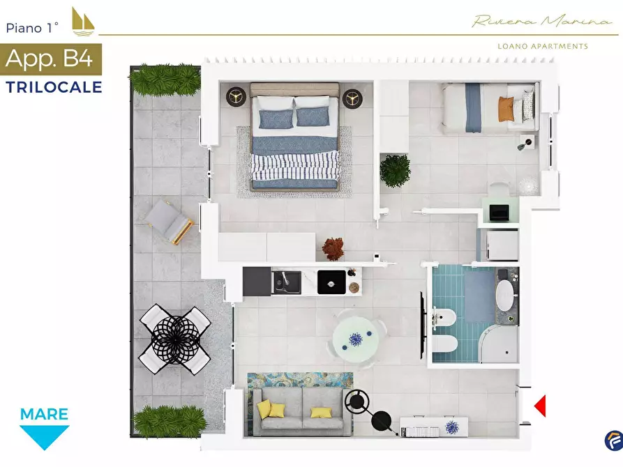 Immagine 22 di Appartamento in vendita  in VIA AURELIA a Loano