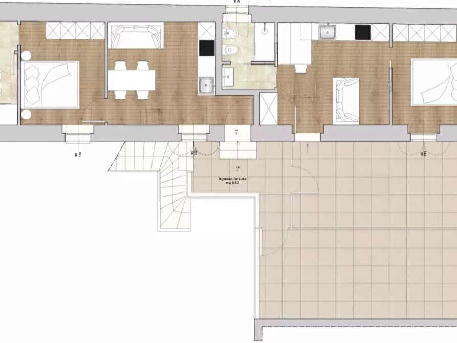 Immagine 2 di Appartamento in vendita  in Via Fratelli Rosselli a Grottammare