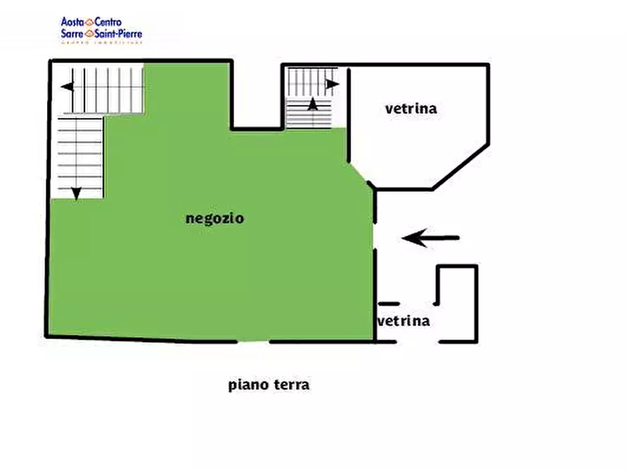 Immagine 21 di Locale commerciale in affitto  in Via Aubert a Aosta