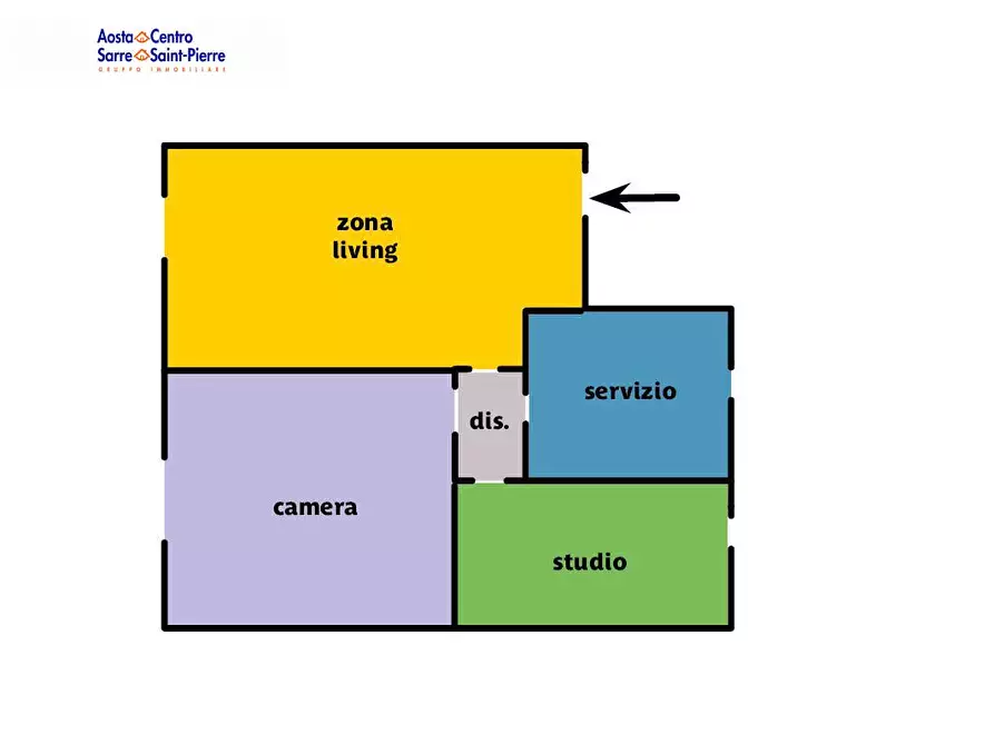 Immagine 20 di Appartamento in vendita  in Croix de Ville a Aosta